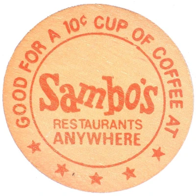 10 Cents - Sambo's Restaurants ND front