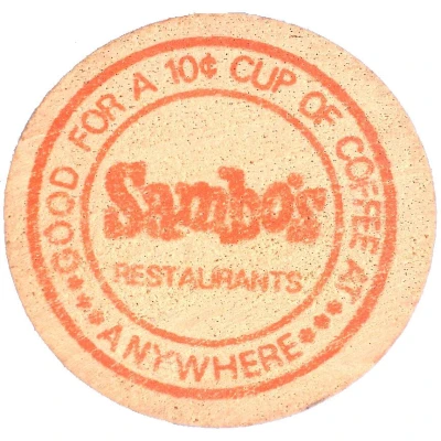10 Cents - Sambo's Restaurants ND front