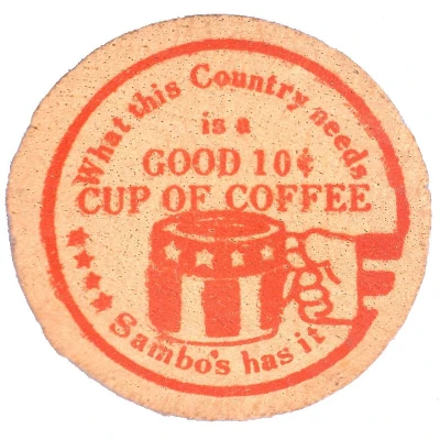 10 Cents - Sambo's Restaurants ND back