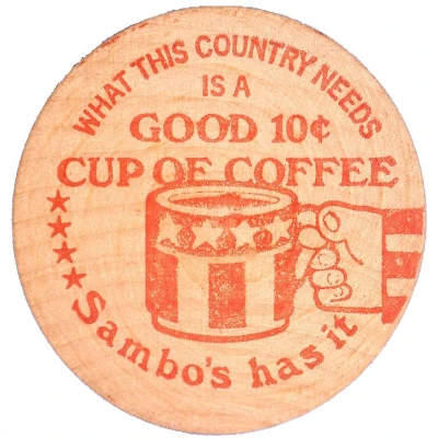 10 Cents - Sambo's Restaurants ND back
