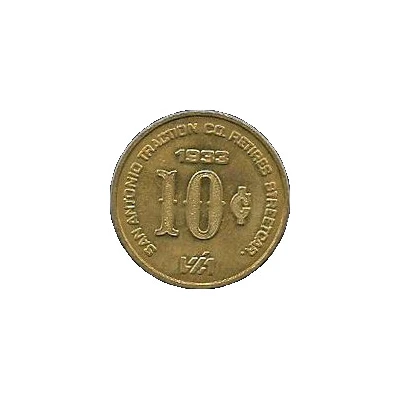 10 Cents - San Antonio Traction Co. Retires Streetcar San Antonio, Texas back
