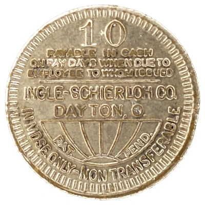 10 Cents - Slab Fork Coal Co. (Slab Fork, West Virginia) ND front