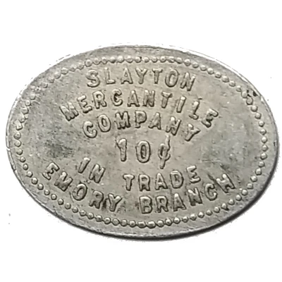 10 Cents - Slayton Mercantile Company (Emory, Montana) ND back