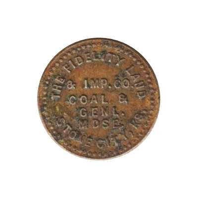 10 Cents - The Fidelity Land and Implement Company (Stone City, Kansas) ND front