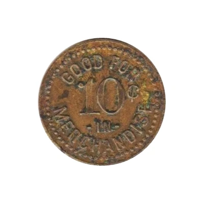10 Cents - The Fidelity Land and Implement Company (Stone City, Kansas) ND back