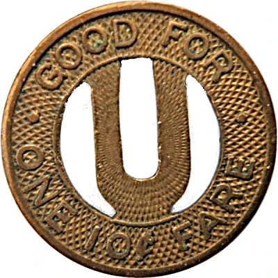 10 Cents - United Motor Coach Des Plaines, Illinois ND back
