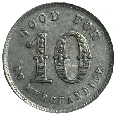 10 Cents - W. H. Ortel Meats and Groceries (Downs, Kansas) ND back
