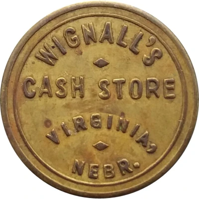 10 Cents - Wignall's Cash Store Virginia, Nebraska ND front