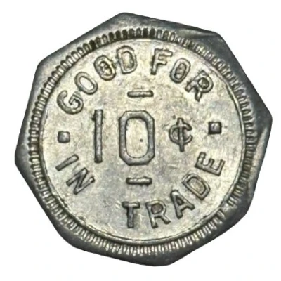 10 Cents - Wyatt Johnson Department Store (Eldora, Iowa) ND back