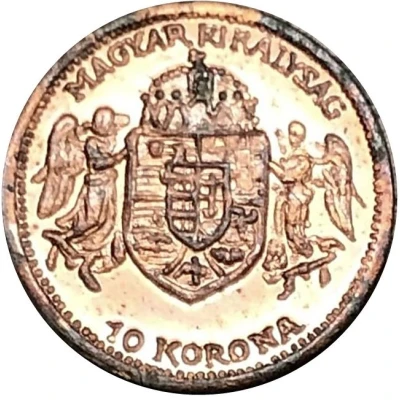 10 Korona Copper back