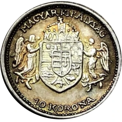 10 Korona Silver back