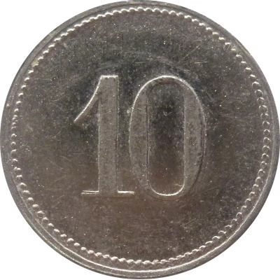 10 Pfennigs - 1 Gef. Komp. ND back