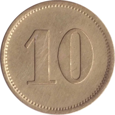 10 Pfennigs - Cantine C.u.D.B. ND back