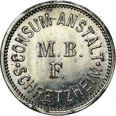 10 Pfennigs - Consum-Anstalt M.B.F. (Schretzheim) ND front
