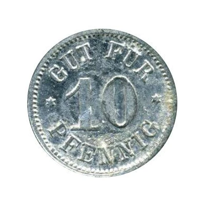 10 Pfennigs Consum-Verein Trebnitz ND back