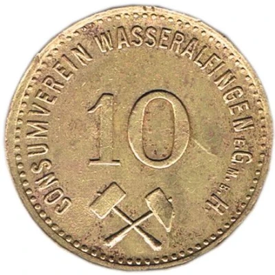 10 Pfennigs (Consumverein Wasseralfingen) ND front