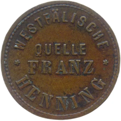 10 Pfennigs - Düsseldorf (Westfälische Quelle Franz Henning) ND front
