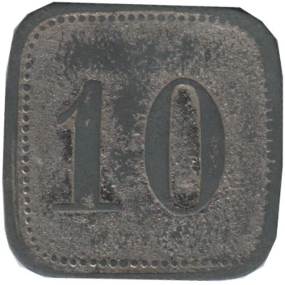 10 Pfennigs - Gasthaus Napoleonstein (Leipzig) ND back