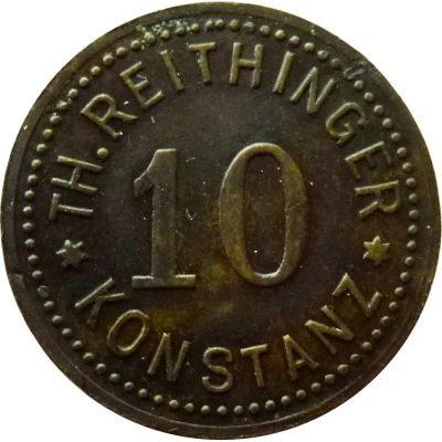 10 Pfennigs - Konstanz (Th. Reithinger) ND front