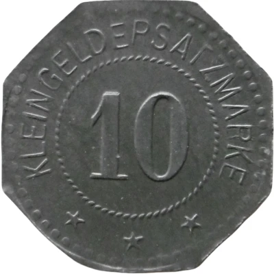 10 Pfennigs - Saarlouis (III Batl. Landw. J.R. 30) ND back