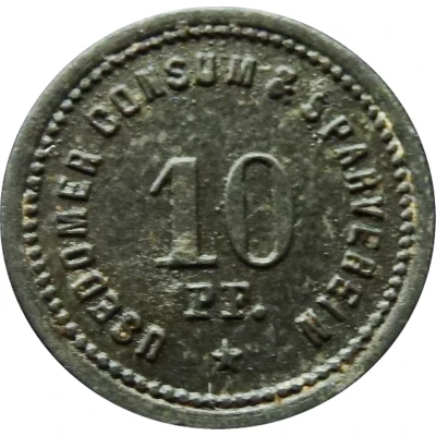 10 Pfennigs - Usedom (Consum and Sparverein) ND front