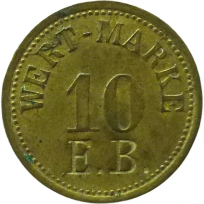 10 Pfennigs (Wert-Marke; Countermarked "E.B.") ND front
