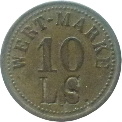 10 Pfennigs (Wert-Marke; Countermarked "L.S.") ND front