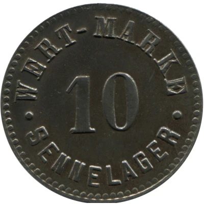 10 Pfennigs (Wert-Marke; Sennelager) ND front