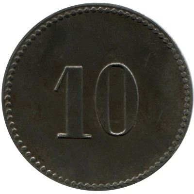10 Pfennigs (Wert-Marke; Sennelager) ND back