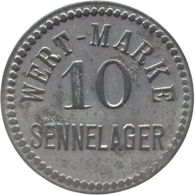 10 Pfennigs (Wert-Marke; Sennelager) ND front