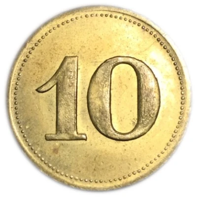 10 Pfennigs ND back