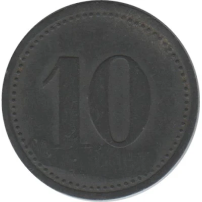 10 Wert Marke (R. Lindner - Traben) ND back