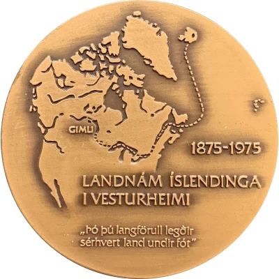 100th anniversary of Icelandic settlement in Manitoba Canada ND front