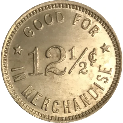 12½ Cents - The Pioneer (Susanville, CA) ND back