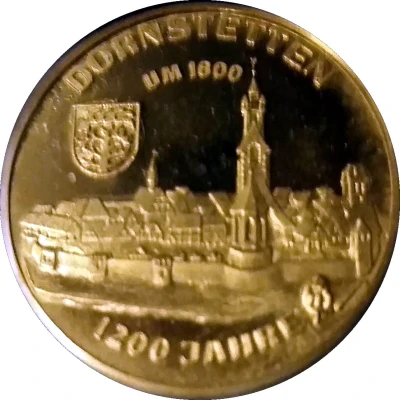 1200 Jahre Dornstetten gold medal back