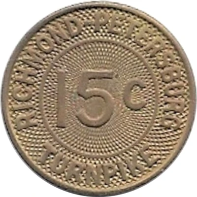 15 Cents - Richmond-Petersburg Turnpike (Virginia Highways) ND front
