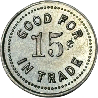15 Cents - Safeway Cab Co. (Oskaloosa, Iowa) ND back