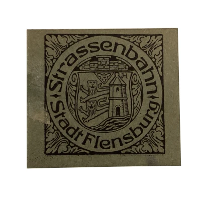 15 Pfennig Flensburg Strassenbahn ND back