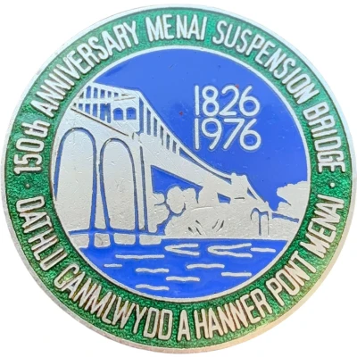 150th anniversary of the Menai Suspension Bridge front