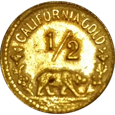 1932 Olympic Sprinter token California Gold ½$ back