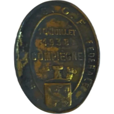 1938 Compiègne USGF Federal Day Brooch front
