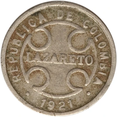 2 Centavos Leprosarium Coinage front