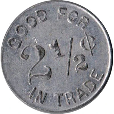 2½ Cents - Blue Bird Alleys (Las Animas, Colorado) ND back