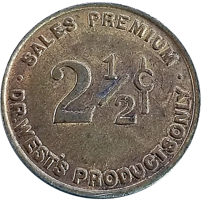 2½ Cents - Dr. West's Products Chicago, Illinois front