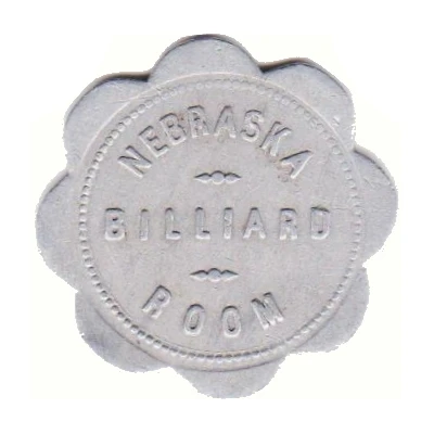 2½ Cents - Nebraska Billiard Room (Lincoln, Nebraska) ND front