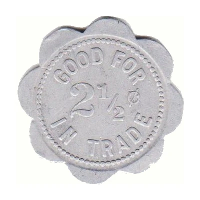 2½ Cents - Nebraska Billiard Room (Lincoln, Nebraska) ND back