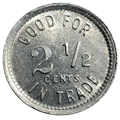 2½ Cents - The Pastime (Yakima, Washington) ND back
