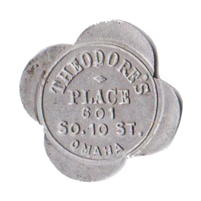2½ Cents - Theodore's Place Omaha, Nebraska ND front