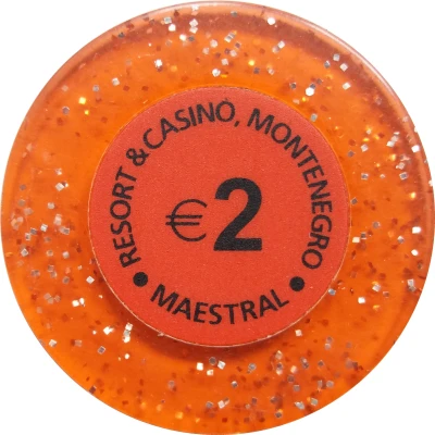 2 Euro - Casino Hit Maestral (Sveti Stefan Budva) ND back