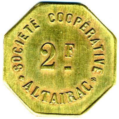 2 Francs - Société Coopérative Altayrac ND front